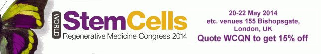Attend the 9th Annual World Stem Cells & Regenerative Medicine Congress in London!